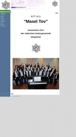 Vorschau der mobilen Webseite www.juedischerchor-maseltov.de, Jüdischer Chor Masel Tov Wuppertal