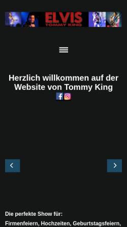 Vorschau der mobilen Webseite www.elvisshow.ch, Tommy King
