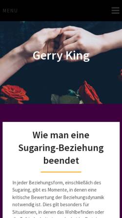 Vorschau der mobilen Webseite www.gerry-king.at, Gerry King