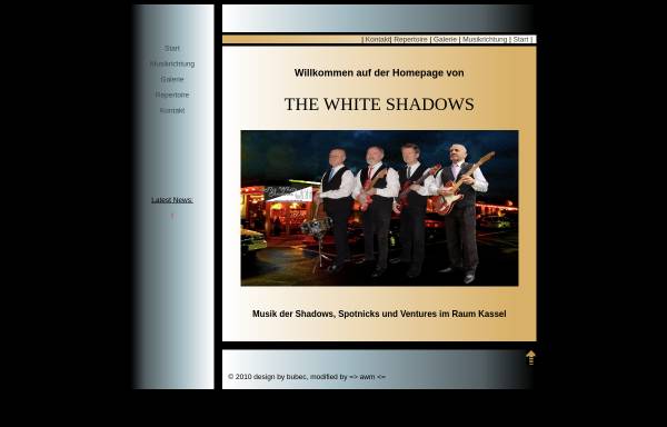 Vorschau von www.the-white-shadows.eu, The White Shadows
