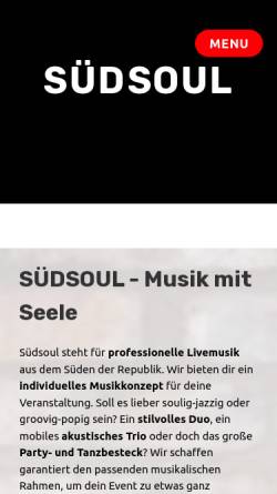 Vorschau der mobilen Webseite suedsoul.de, Südsoul