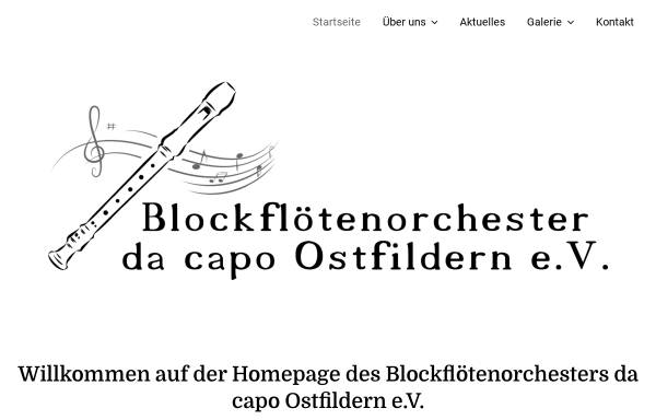 Vorschau von blockfloeten-da-capo.de, Blockflötenorchester da capo Ostfildern e. V.