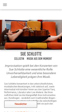 Vorschau der mobilen Webseite www.sueschlotte.de, Schlotte, Sue