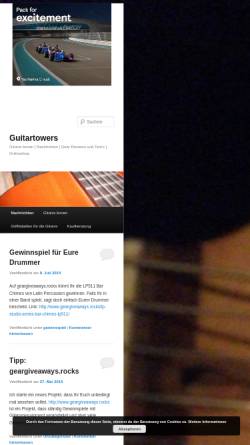 Vorschau der mobilen Webseite www.guitartowers.de, Guitar-Towers