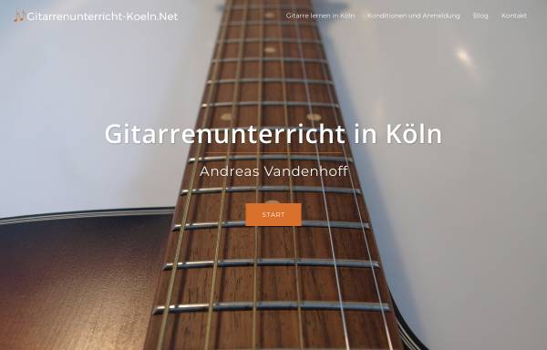 Vorschau von www.gitarrenunterricht-koeln.net, Vandenhoff, Andreas