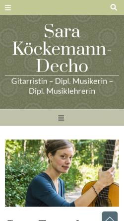 Vorschau der mobilen Webseite www.gitarrehannover.de, Gitarrenunterricht in Hannover