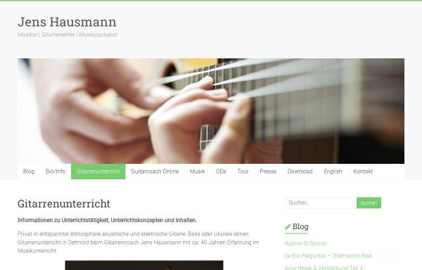 Vorschau von gitarrenunterricht-detmold.de, Hausmann, Jens