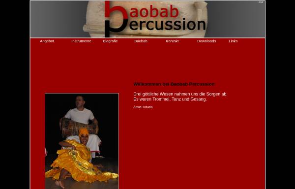 Vorschau von www.baobab-percussion.ch, Baobab