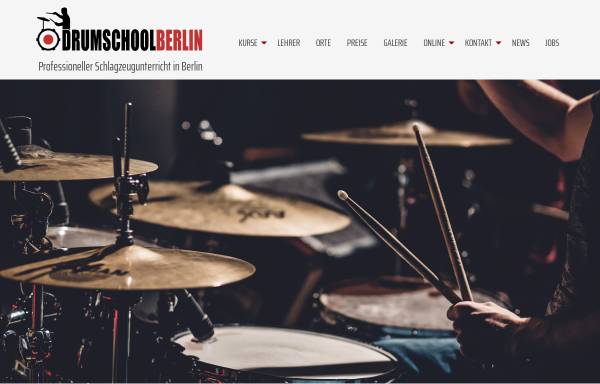 Vorschau von drumschool-berlin.de, Drumschool Berlin