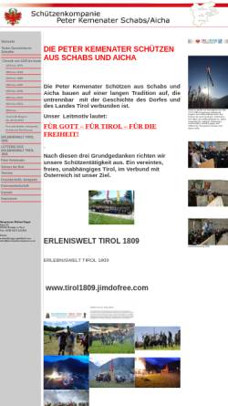 Vorschau der mobilen Webseite www.kemenaterschuetzen.com, Schützenkompanie Peter Kemenater Schabs