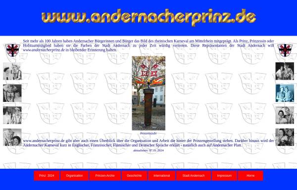 Vorschau von www.andernacherprinz.de, Andernacher Prinz