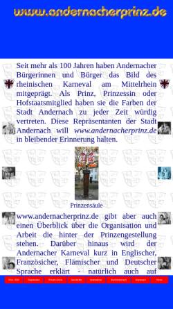 Vorschau der mobilen Webseite www.andernacherprinz.de, Andernacher Prinz
