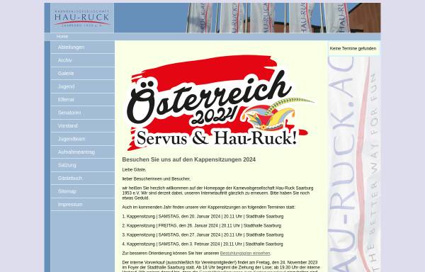 Vorschau von www.hauruck-saarburg.de, Karnevalsgesellschaft Hau-Ruck Saarburg 1953 e.V.