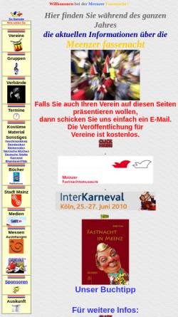 Vorschau der mobilen Webseite www.meenzer-fassenacht.de, Meenzer-Fassenacht
