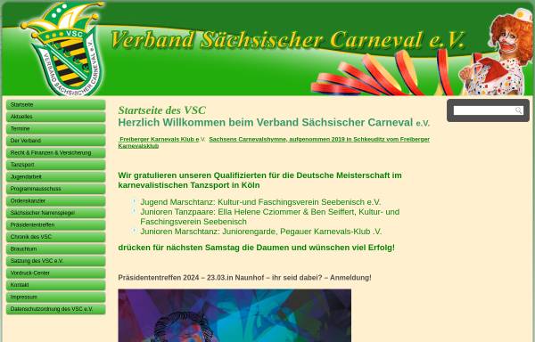 Vorschau von vsc-ev.de, Verband Sächsischer Carneval e.V.