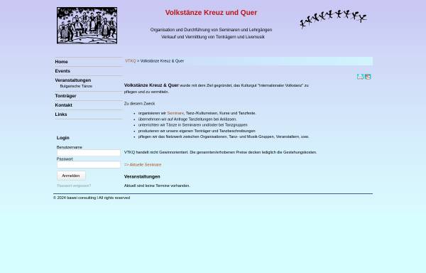 Vorschau von www.vtkq.org, Volkstänze Kreuz & Quer