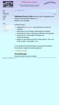 Vorschau der mobilen Webseite www.vtkq.org, Volkstänze Kreuz & Quer
