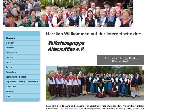 Vorschau von www.volkstanzgruppe-altenmittlau.de, Volkstanzgruppe Altenmittlau