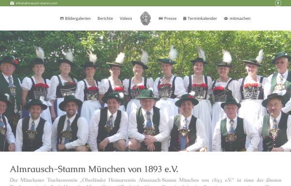 Vorschau von www.almrausch-stamm.com, Almrausch-Stamm München von 1893 e.V.