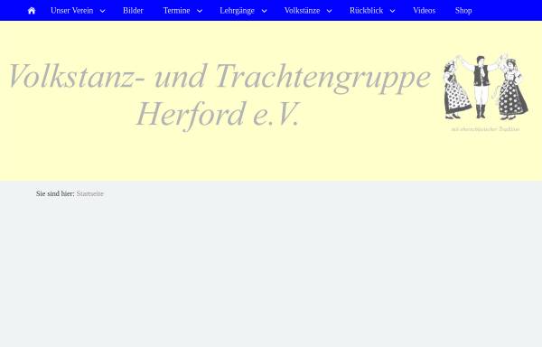 Vorschau von www.volkstanzgruppe-herford.de, Volkstanz- und Trachtengruppe Herford e. V.