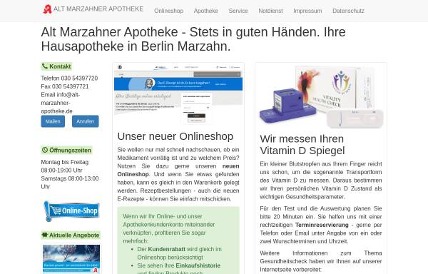 Vorschau von www.alt-marzahner-apotheke.de, Alt Marzahner Apotheke