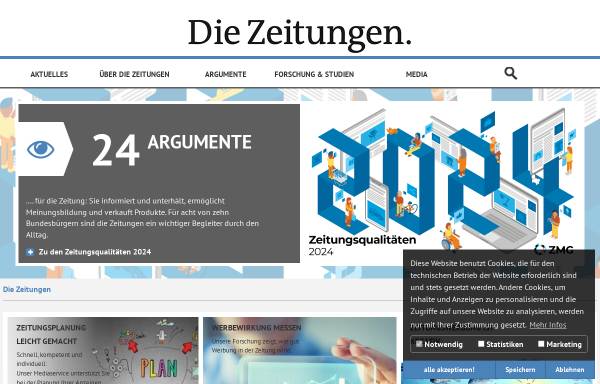 Vorschau von www.die-zeitungen.de, Die-Zeitungen.de