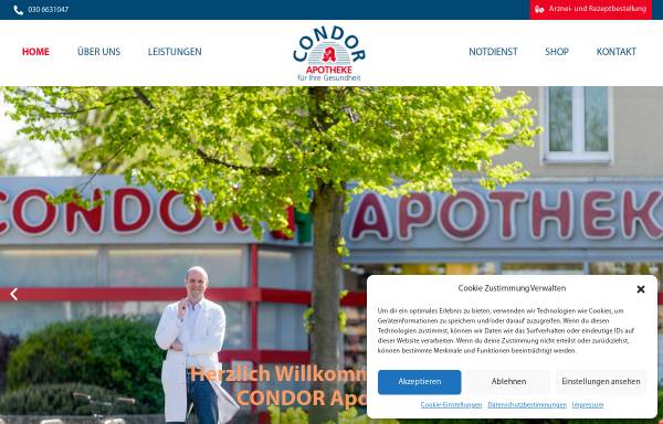 Vorschau von www.condor-apotheke.de, Condor-Apotheke