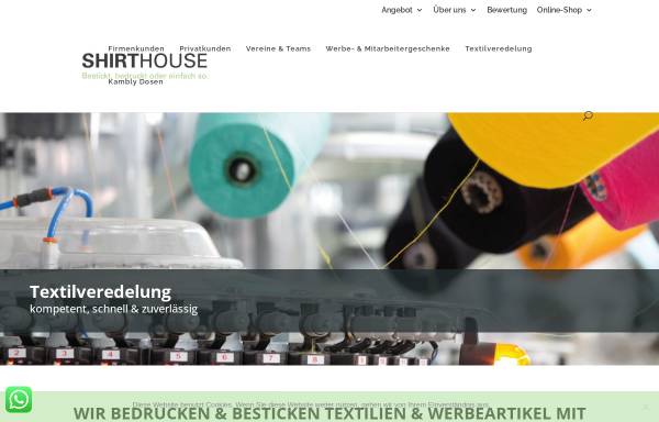 Vorschau von www.shirthouse.ch, Shirthouse AG