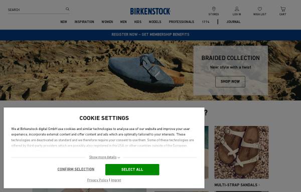 Vorschau von www.birkenstock.com, Birkenstock GmbH & Co. KG