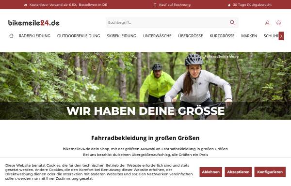 Vorschau von www.bikemeile24.de, Bikemeile24.de, Inhaber: Rainer Gießler