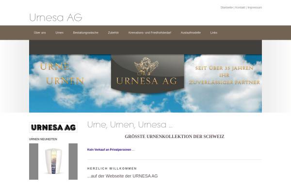 Vorschau von www.urnesa.ch, Urnen, Urnesa AG