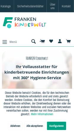 Vorschau der mobilen Webseite www.frankengmbh.de, Franken-Chemie GmbH & Co. KG