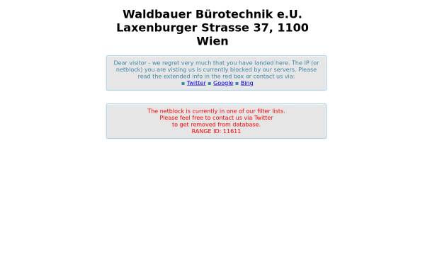 Vorschau von www.waldbauer.com, Bürotechnik Waldbauer