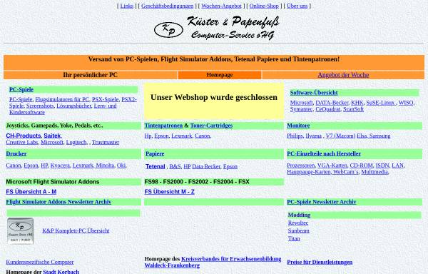 Vorschau von www.kundp.de, Küster und Papenfuß oHG