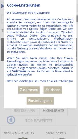 Vorschau der mobilen Webseite www.mindfactory.de, Mindfactory AG