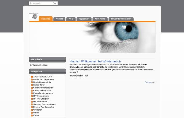 Vorschau von w3internet.ch, W3 Internet Services GmbH