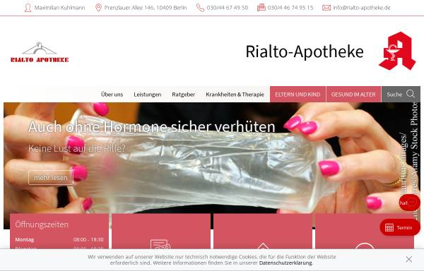Vorschau von www.rialto-apotheke.de, Rialto Apotheke
