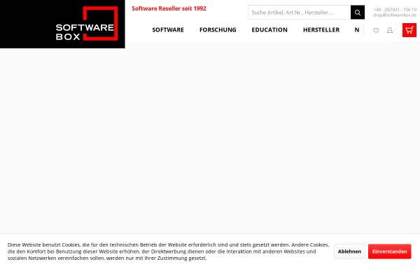 Vorschau von www.softwarebox.de, Softwarebox GmbH