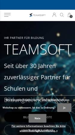 Vorschau der mobilen Webseite www.teamsoft.de, T.S. Team-Software GmbH