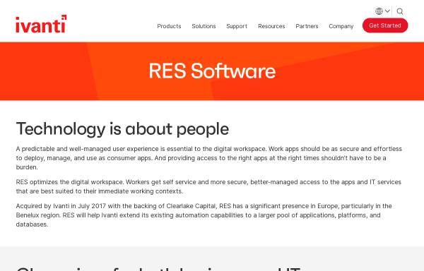 Vorschau von www.ressoftware.com, RES Software GmbH