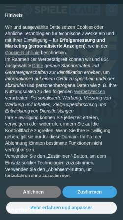 Vorschau der mobilen Webseite www.spielekauf.de, Konsolenschäppchen
