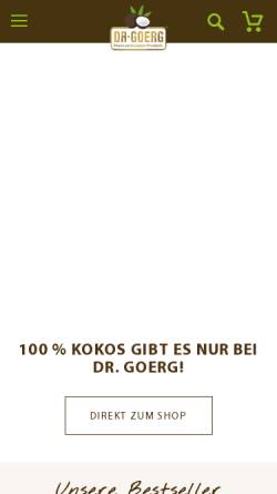 Vorschau der mobilen Webseite www.drgoerg.com, Dr. Goerg GmbH