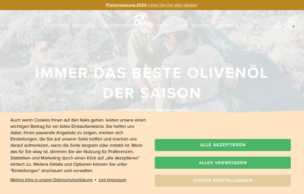 Vorschau von www.oelea.de, Oelea Olivenöl