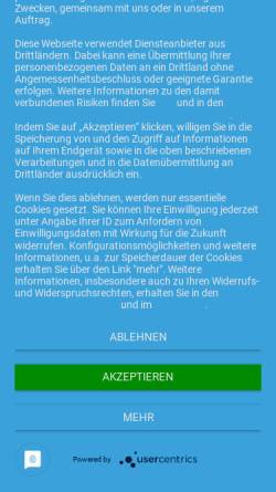 Vorschau der mobilen Webseite www.diewurstmachts.de, Die Wurst macht´s - Fleischerei Kretschmer