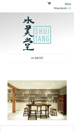 Vorschau der mobilen Webseite www.shuitang.ch, Teehaus Shuitang, Meng-Lin Chou