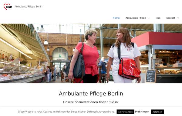 Vorschau von www.awo-ambulant.de, AWO Gemeinnützige Pflegegesellschft mbH
