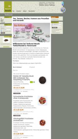 Vorschau der mobilen Webseite www.teekunst.de, Teekunst Mrozik, Stephan Mrozik