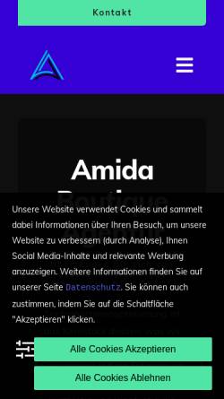 Vorschau der mobilen Webseite www.amida-tee.de, Amida Tee, Dorina Ströller