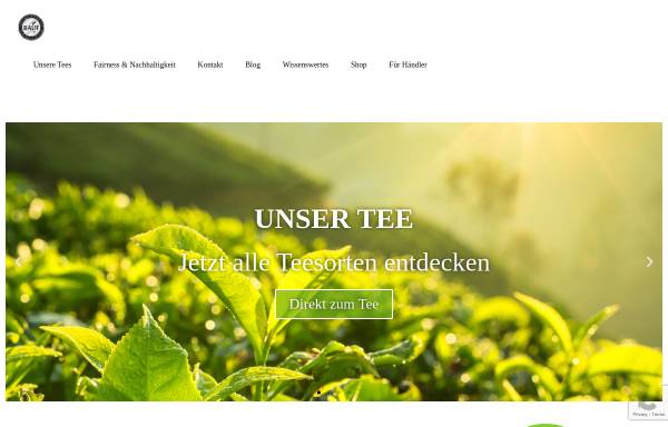 Vorschau von www.rauf-gourmet.de, Rauf Tee GmbH & Co. KG