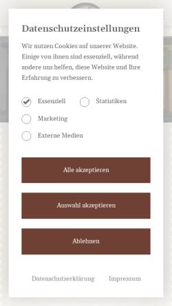 Vorschau der mobilen Webseite www.feinbrand-taucha.de, FeinBrand Taucha, Nico Kermes